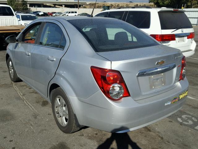 1G1JC5SB8D4200591 - 2013 CHEVROLET SONIC LT SILVER photo 3