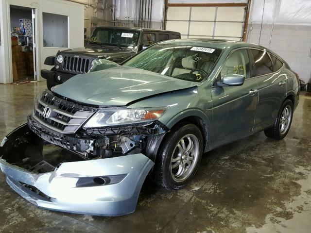 5J6TF2H55AL006247 - 2010 HONDA ACCORD CRO GREEN photo 2