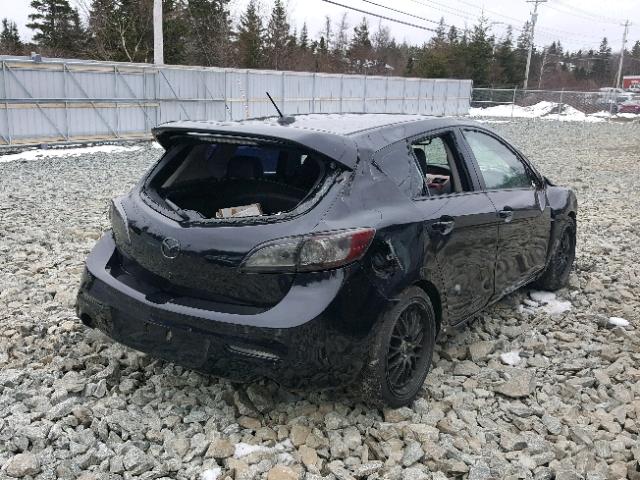 JM1BL1N38C1687784 - 2012 MAZDA SPEED 3 BLACK photo 4