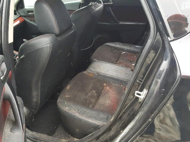 JM1BL1N38C1687784 - 2012 MAZDA SPEED 3 BLACK photo 6