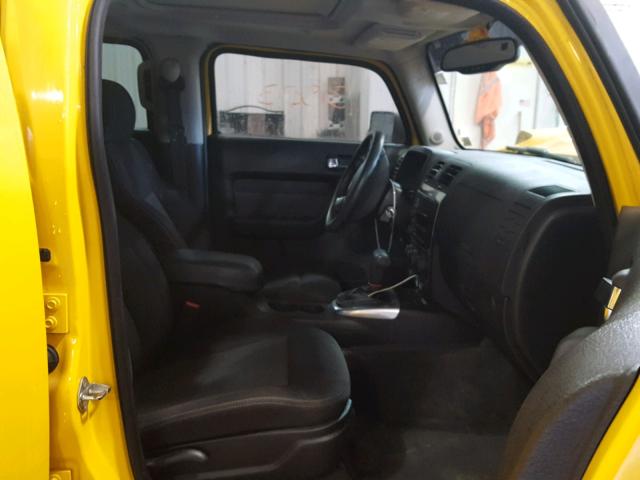 5GTDN13E178149716 - 2007 HUMMER H3 YELLOW photo 5