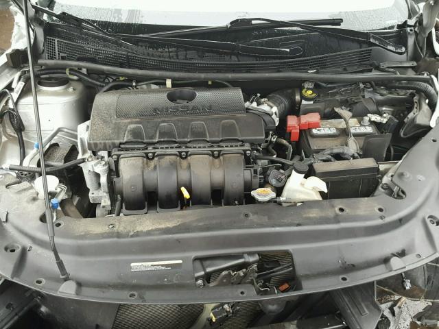 3N1AB7AP6FY314417 - 2015 NISSAN SENTRA S SILVER photo 7