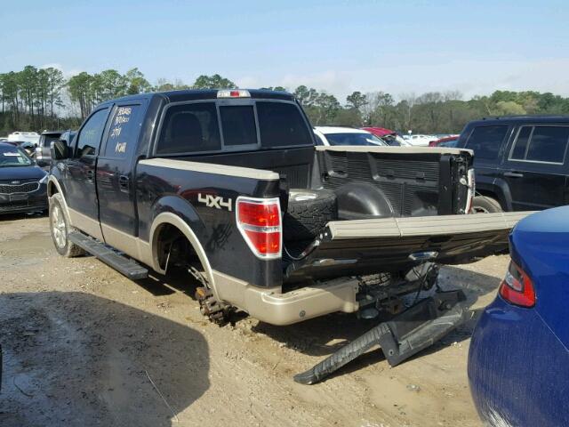 1FTFW1EV1AKE00688 - 2010 FORD F150 SUPER BLACK photo 3