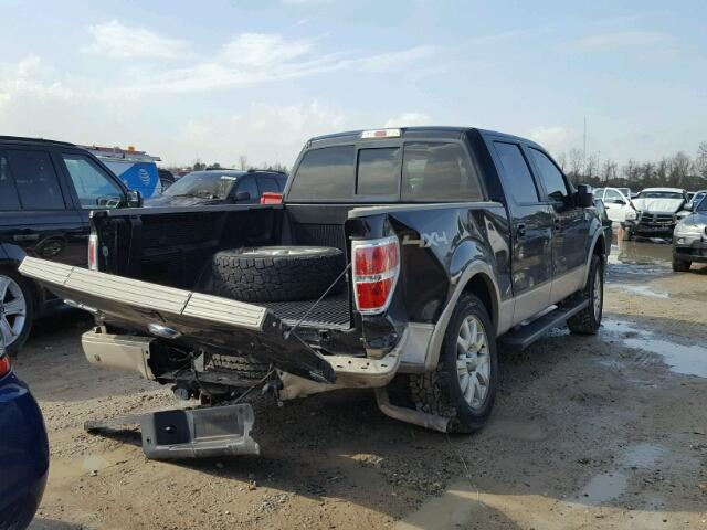 1FTFW1EV1AKE00688 - 2010 FORD F150 SUPER BLACK photo 4