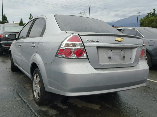 KL1TD5DE3AB045225 - 2010 CHEVROLET AVEO LS SILVER photo 3