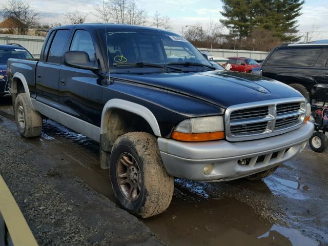 1D7HG48N24S641043 - 2004 DODGE DAKOTA QUA BLACK photo 1