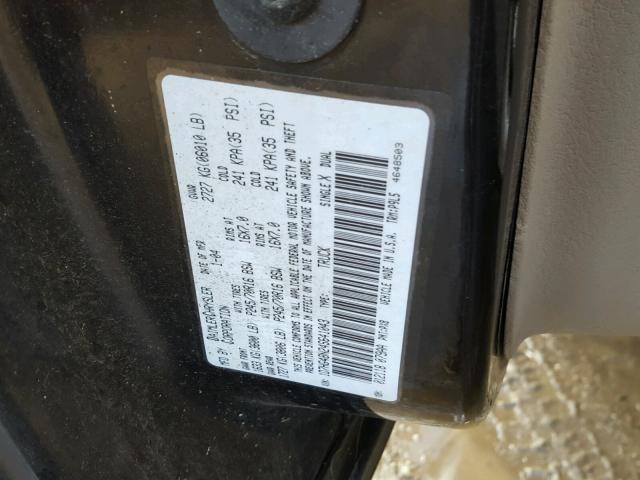 1D7HG48N24S641043 - 2004 DODGE DAKOTA QUA BLACK photo 10