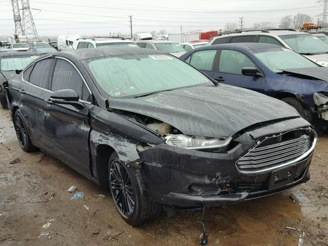 3FA6P0HD3ER225653 - 2014 FORD FUSION SE BLACK photo 1