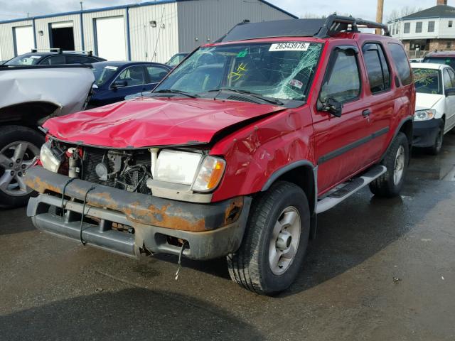 5N1ED28Y11C512703 - 2001 NISSAN XTERRA XE RED photo 2