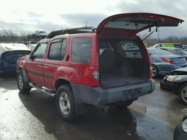 5N1ED28Y11C512703 - 2001 NISSAN XTERRA XE RED photo 3