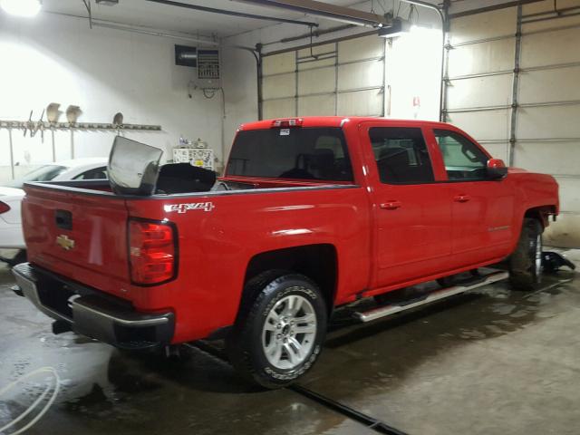 3GCUKREC7GG142712 - 2016 CHEVROLET SILVERADO RED photo 4