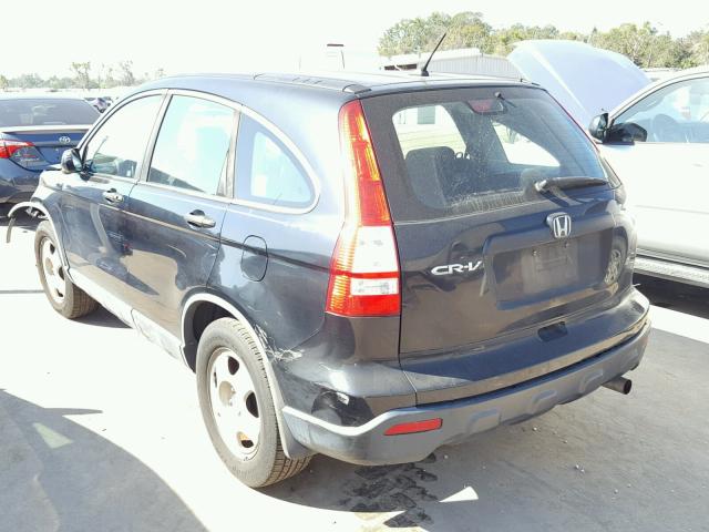 5J6RE38359L011655 - 2009 HONDA CR-V LX BLACK photo 3