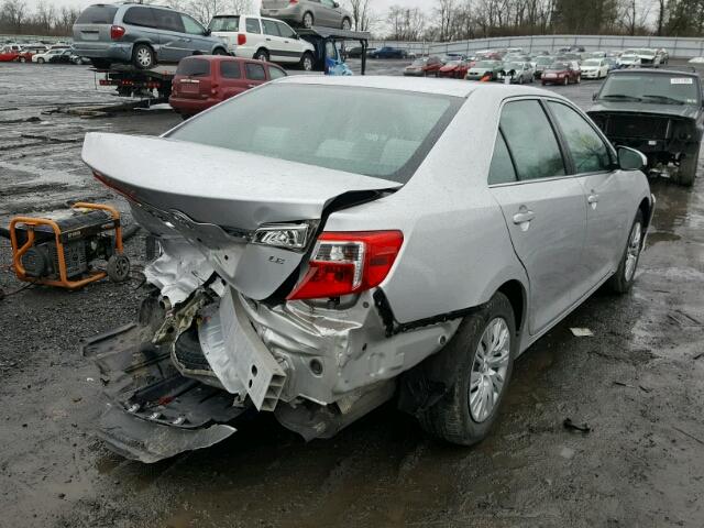 4T4BF1FK7CR248623 - 2012 TOYOTA CAMRY BASE SILVER photo 4