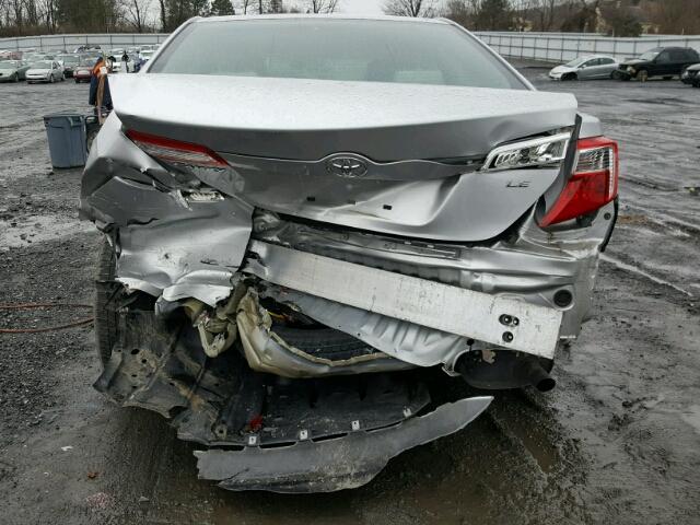 4T4BF1FK7CR248623 - 2012 TOYOTA CAMRY BASE SILVER photo 9