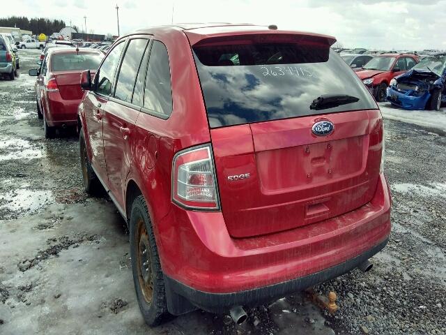 2FMDK3JC7ABA47446 - 2010 FORD EDGE SEL RED photo 3