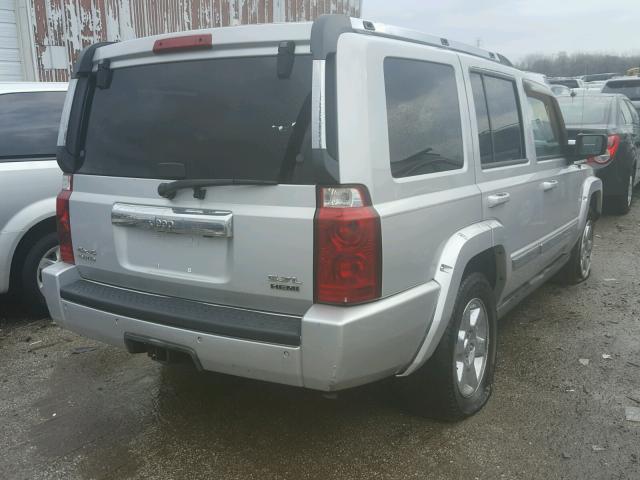 1J8HG58256C139994 - 2006 JEEP COMMANDER ვერცხლისფერი ფოტო 4