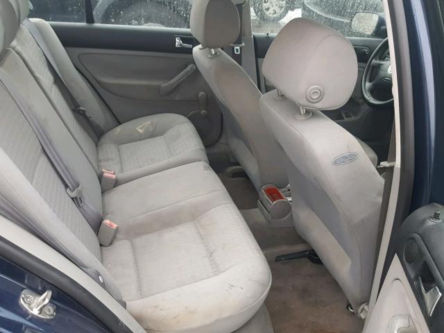 3VWRK69M01M115252 - 2001 VOLKSWAGEN JETTA GL BLUE photo 6