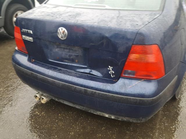 3VWRK69M01M115252 - 2001 VOLKSWAGEN JETTA GL BLUE photo 9