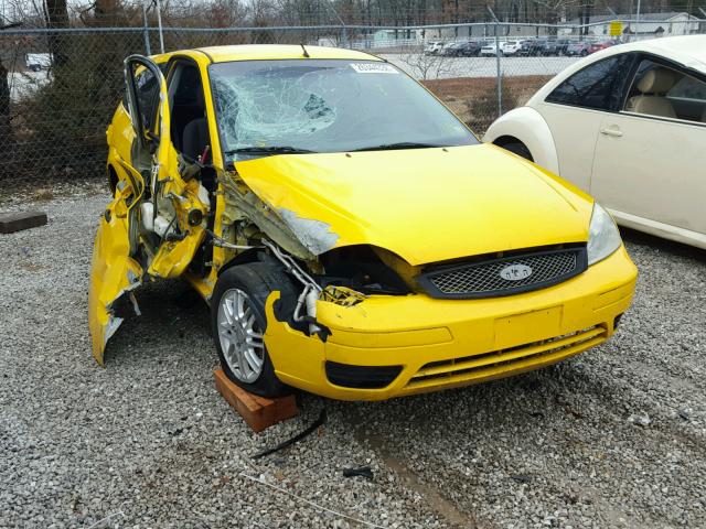 1FAFP31N97W134696 - 2007 FORD FOCUS ZX3 YELLOW photo 1