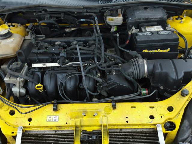 1FAFP31N97W134696 - 2007 FORD FOCUS ZX3 YELLOW photo 7