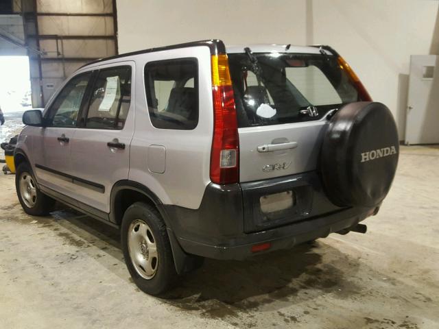 JHLRD68494C020888 - 2004 HONDA CR-V LX GRAY photo 3