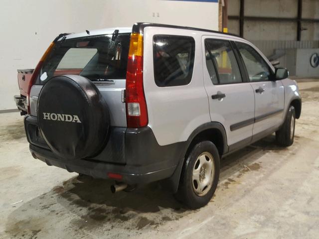 JHLRD68494C020888 - 2004 HONDA CR-V LX GRAY photo 4