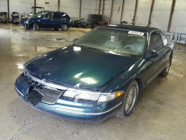 1LNLM91VXPY747919 - 1993 LINCOLN MARK VIII GREEN photo 2