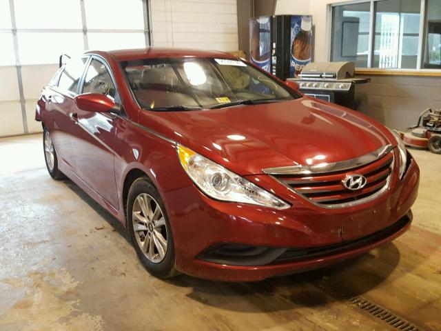 5NPEB4AC9EH849294 - 2014 HYUNDAI SONATA GLS RED photo 1