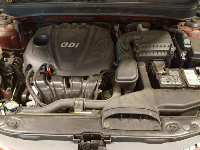 5NPEB4AC9EH849294 - 2014 HYUNDAI SONATA GLS RED photo 7