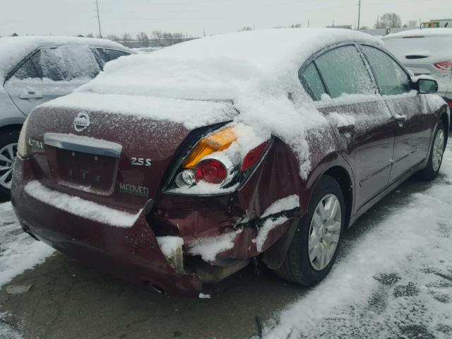 1N4AL2AP8CC230722 - 2012 NISSAN ALTIMA BAS BURGUNDY photo 4