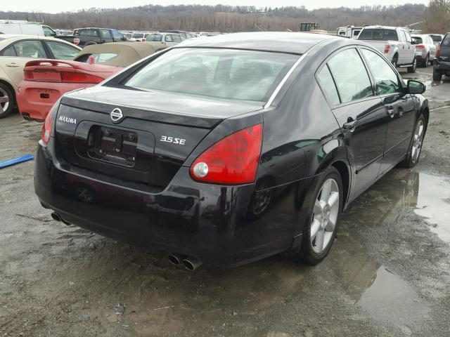 1N4BA41E76C863351 - 2006 NISSAN MAXIMA SE BLACK photo 4