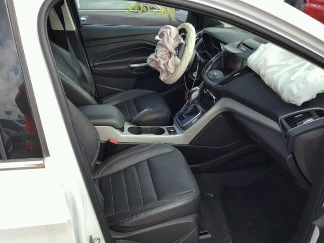 1FMCU0HX8DUB86190 - 2013 FORD ESCAPE SEL WHITE photo 5