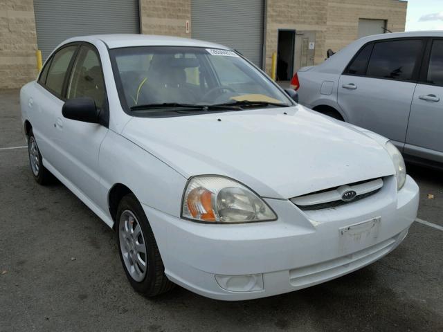 KNADC125356371744 - 2005 KIA RIO WHITE photo 1