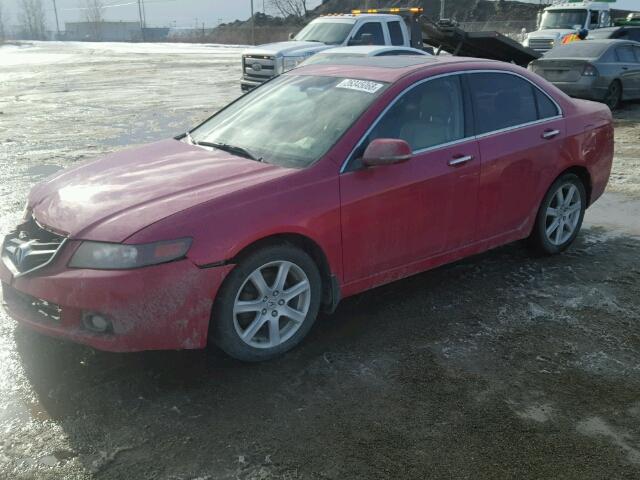 JH4CL96814C806485 - 2004 ACURA TSX RED photo 2