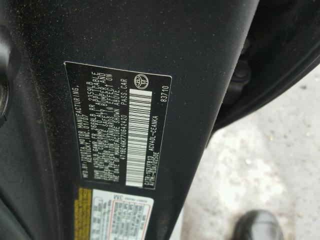 4T1BE46K77U642420 - 2007 TOYOTA CAMRY NEW GRAY photo 10