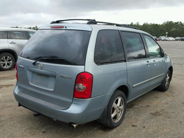 JM3LW28A130343335 - 2003 MAZDA MPV WAGON TEAL photo 4