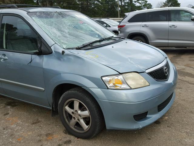 JM3LW28A130343335 - 2003 MAZDA MPV WAGON TEAL photo 9