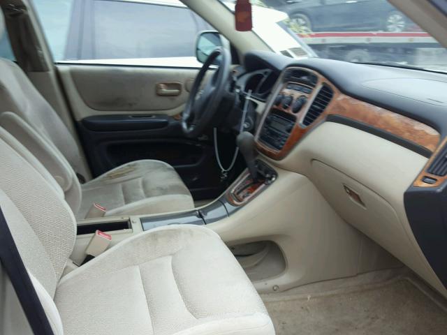 JTEHF21A930100277 - 2003 TOYOTA HIGHLANDER GOLD photo 5