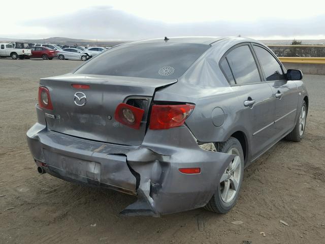 JM1BK32F361471519 - 2006 MAZDA 3 I GRAY photo 4