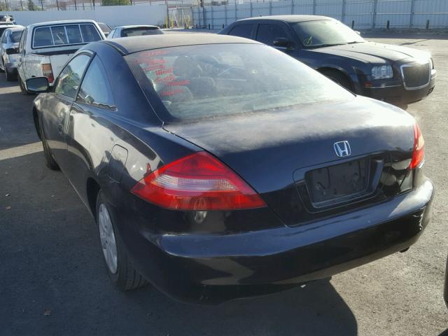 1HGCM71274A027403 - 2004 HONDA ACCORD LX BLACK photo 3