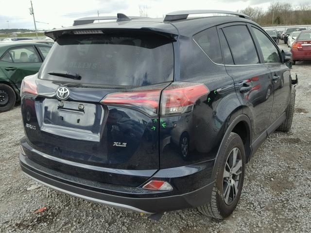 JTMWFREV9HD099570 - 2017 TOYOTA RAV4 XLE BLUE photo 4