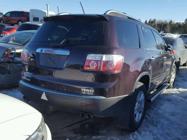 1GKEV23D19J207297 - 2009 GMC ACADIA SLT მუქწითელი ფოტო 4