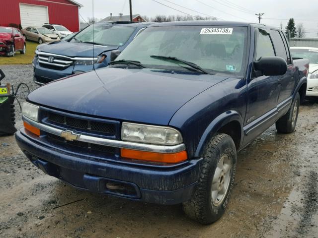 1GCDT13X13K108174 - 2003 CHEVROLET S TRUCK S1 BLUE photo 2