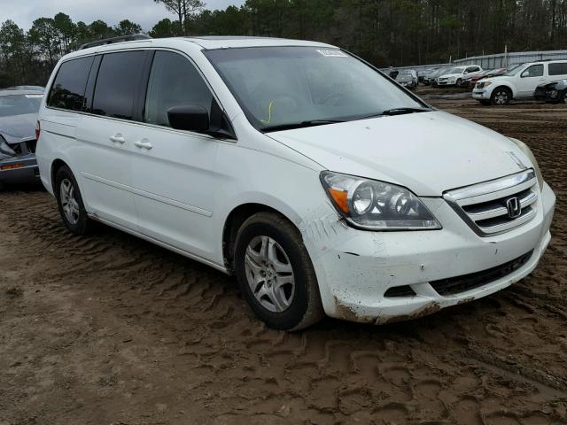 5FNRL38646B418905 - 2006 HONDA ODYSSEY EX WHITE photo 1