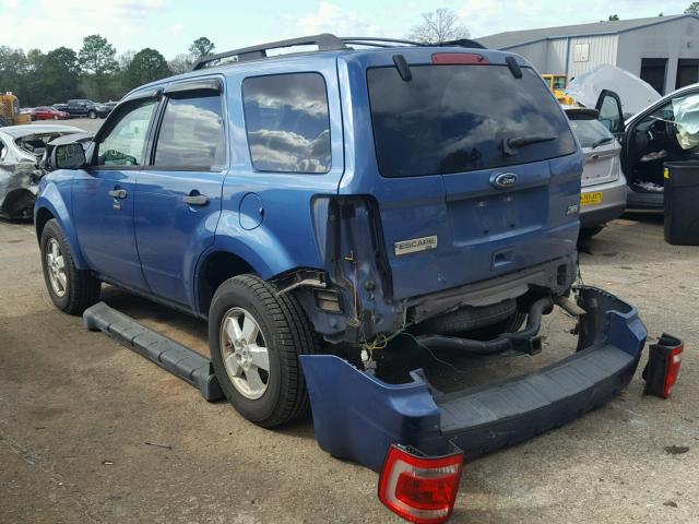 1FMCU0DG9AKC45941 - 2010 FORD ESCAPE XLT BLUE photo 3