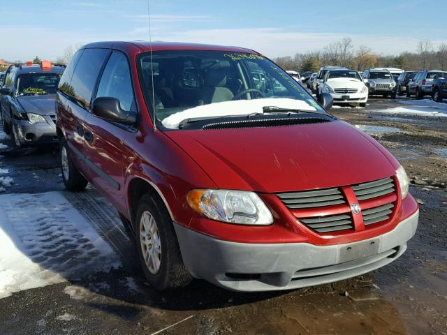 1D4GP25B07B117725 - 2007 DODGE CARAVAN SE RED photo 1