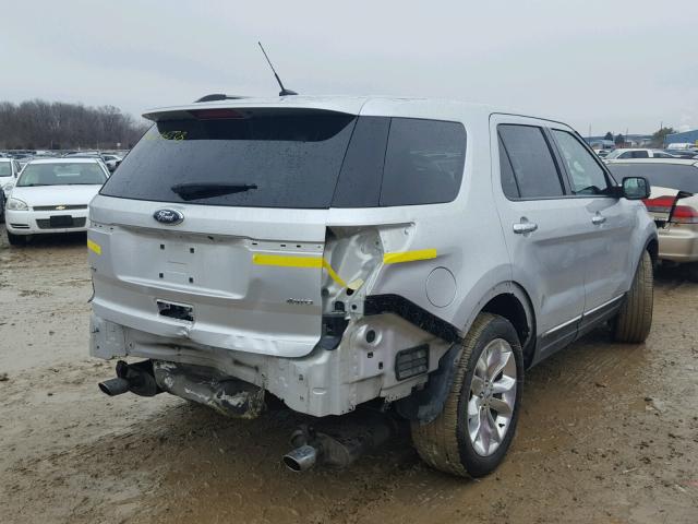 1FMHK8D85CGA83475 - 2012 FORD EXPLORER X SILVER photo 4