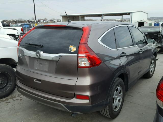 3CZRM3H33FG700850 - 2015 HONDA CR-V LX BROWN photo 4