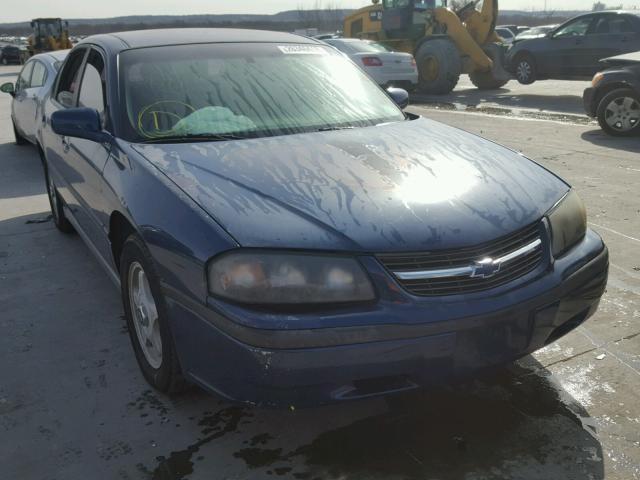 2G1WF52K939128020 - 2003 CHEVROLET IMPALA BLUE photo 1