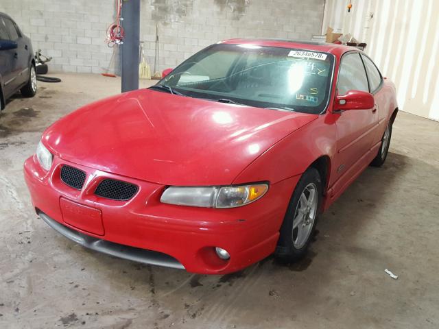 1G2WR1216XF222663 - 1999 PONTIAC GRAND PRIX RED photo 2